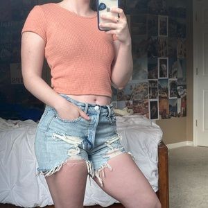 american eagle baby tee!